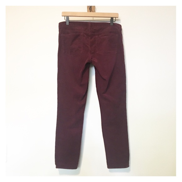 Final Markdown ~ J.Crew Burgundy / Maroon Corduroy Pants, Size 28 - Picture 3 of 3